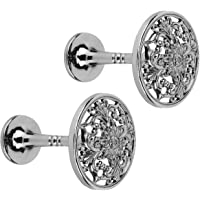 Lewondr Ganchos para Cortinas Retros- [2 Piezas] Elegantes Hebillas para Cortinas con el Diseño Tallado Único- Accesorio…